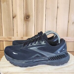 Brooks Adrenaline GTS 23 Shoes Womens 11 Black Mesh Running Sneakers 1203811B020
